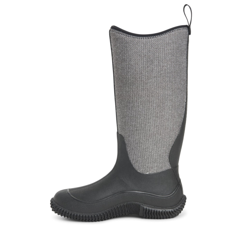 Women's Hale Tall Boots Black Herringbone Print Muckboot [MUCKAUSKU143